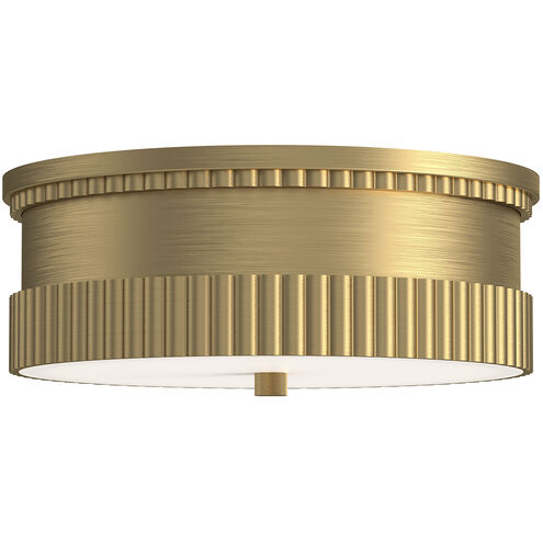 Alora Mood Rue 3 Light 14.25 inch Brushed Gold Flush Mount Ceiling Light