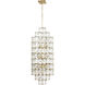 Cubic 14 Light 18.5 inch Calypso Gold Foyer Pendant Ceiling Light