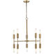 Perret 10 Light 26 inch Aged Brass Chandelier Ceiling Light