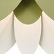 Flor 1 Light 26 inch White and Green Pendant Ceiling Light