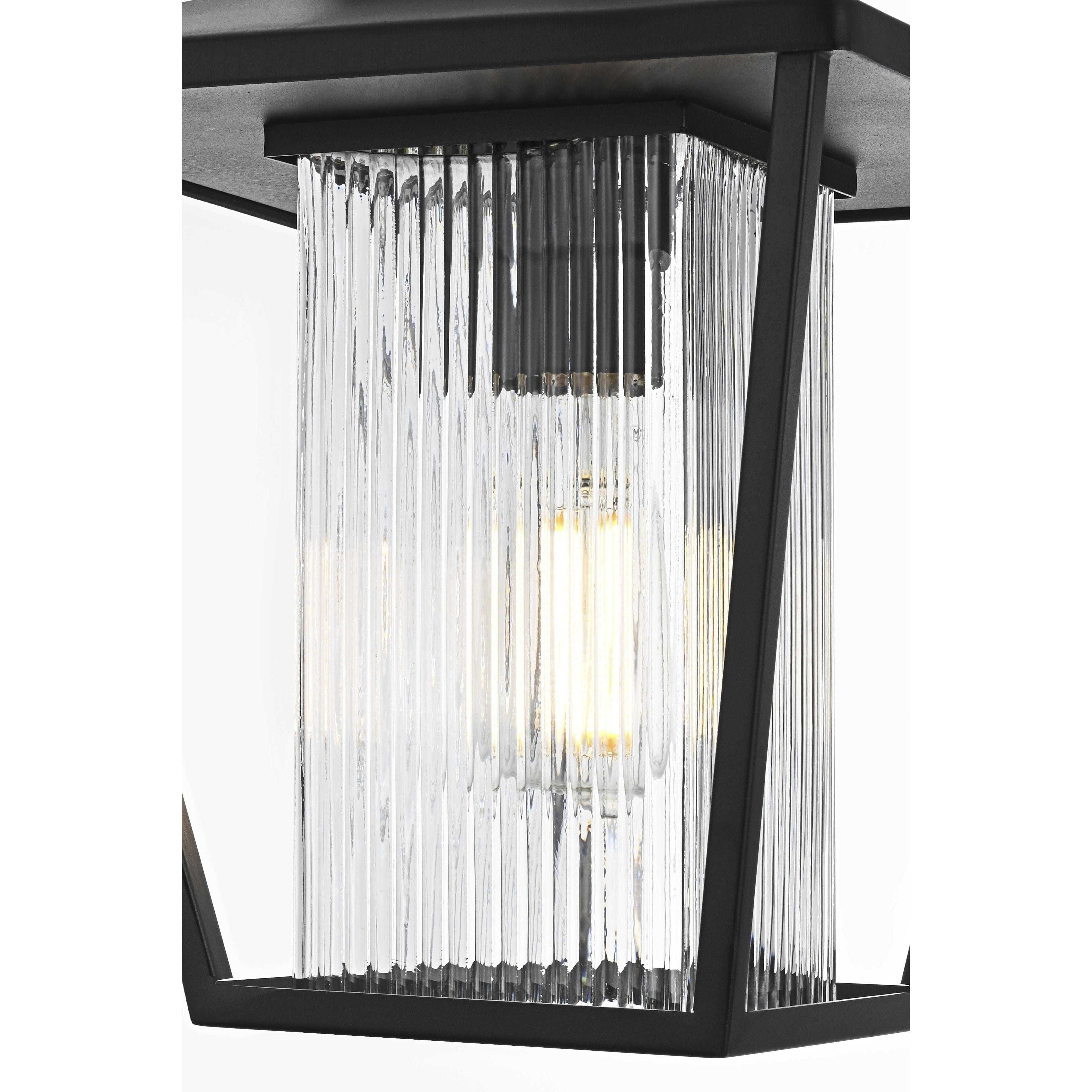 Gaul 1 Light 10 inch Black Outdoor Pendant