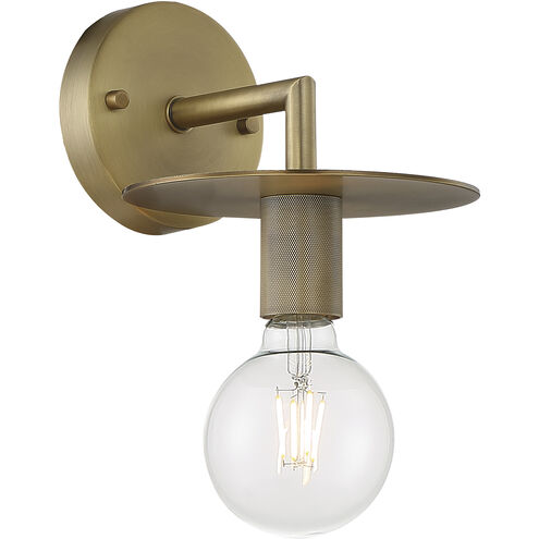 Bizet 1 Light 7 inch Vintage Brass Vanity Light Wall Light
