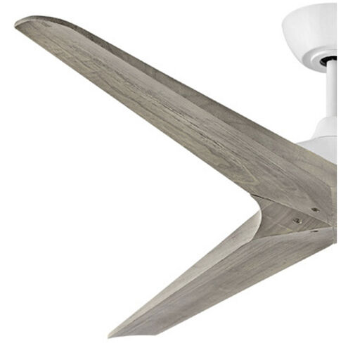 Chisel 60 inch Matte White with Weathered Wood Blades Fan