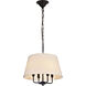 Maple 4 Light 17 inch Black Pendant Ceiling Light