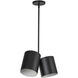 Keiko 2 Light 6 inch Black Pendant Ceiling Light