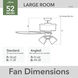 Rosner 52 inch Noble Bronze with Warm Grey Oak/Natural Oak Blades Ceiling Fan