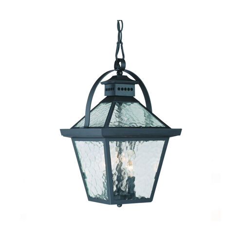 Bay Street 3 Light 10 inch Matte Black Exterior Hanging Lantern
