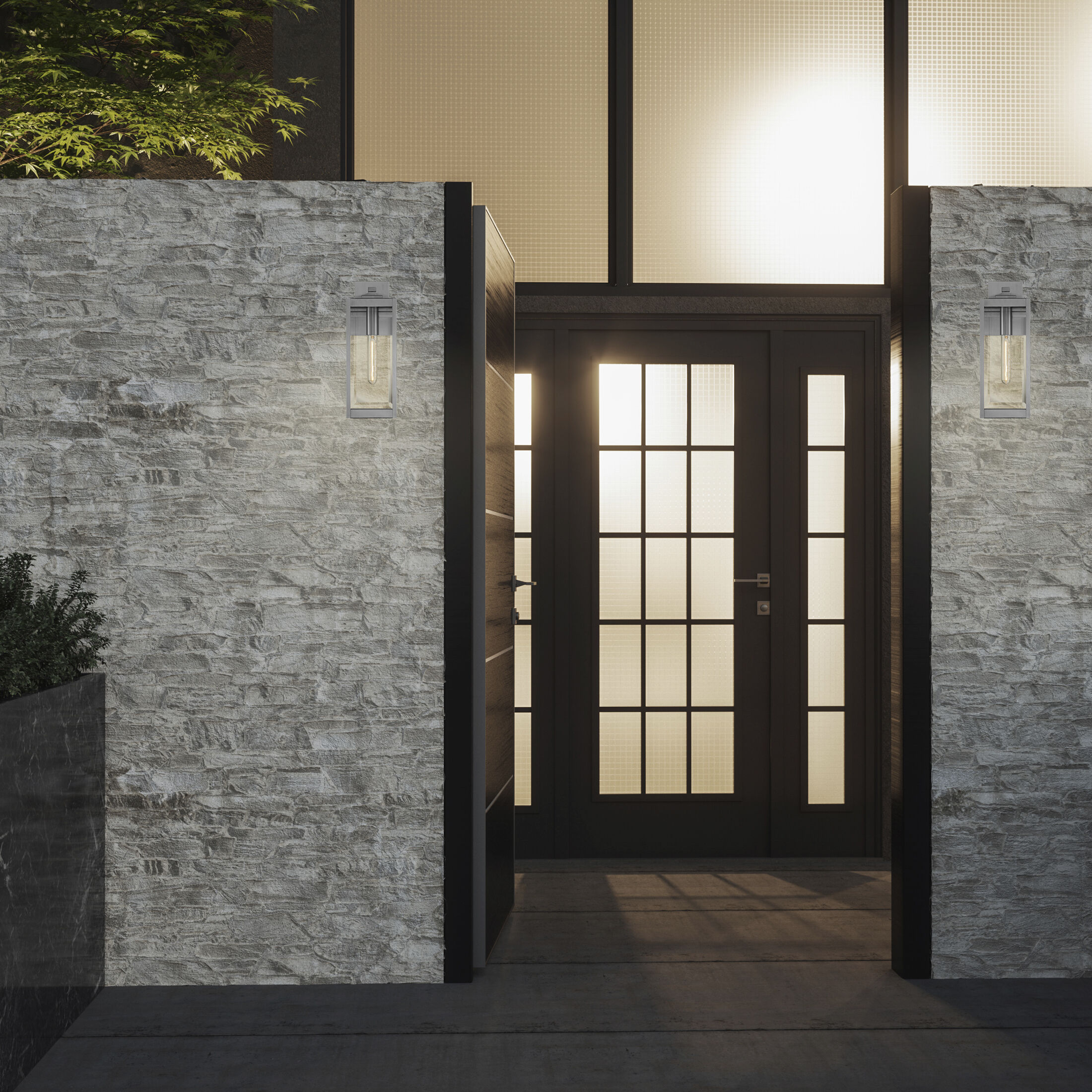 Westover 1 Light 17 inch Stainless Steel Outdoor Wall Lantern