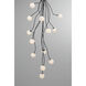 Athena LED 28 inch Matte Black Chandelier Ceiling Light