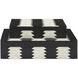 Arrow 9.25 inch Black and White and Natural Boxes, Set of 2, Jamie Beckwith Collection