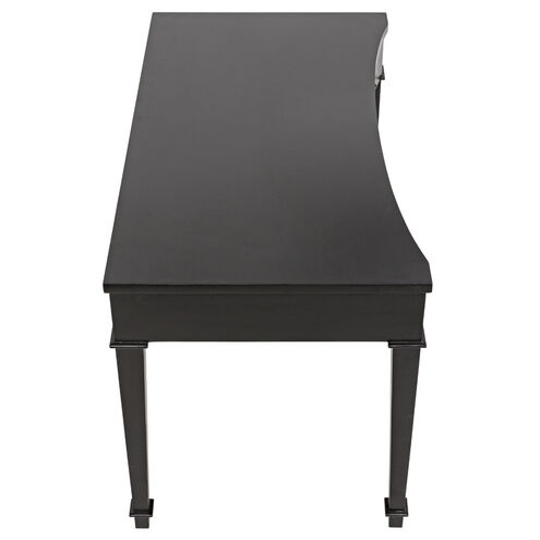 Curba 48 X 26 inch Hand Rubbed Black Desk