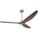 Haiku 84 inch Satin Nickel with Cocoa Bamboo Blades Ceiling Fan