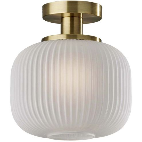 Hazel 10 inch Antique Brass Flush Mount Ceiling Light