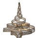 Flow 6 Light 30 inch Hammered Ore Pendant Ceiling Light