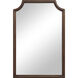 Sintra 36 X 24 inch Walnut Wall Mirror