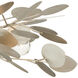 Lunaria 3 Light 19 inch Contemporary Silver Leaf Semi-Flush Mount Ceiling Light
