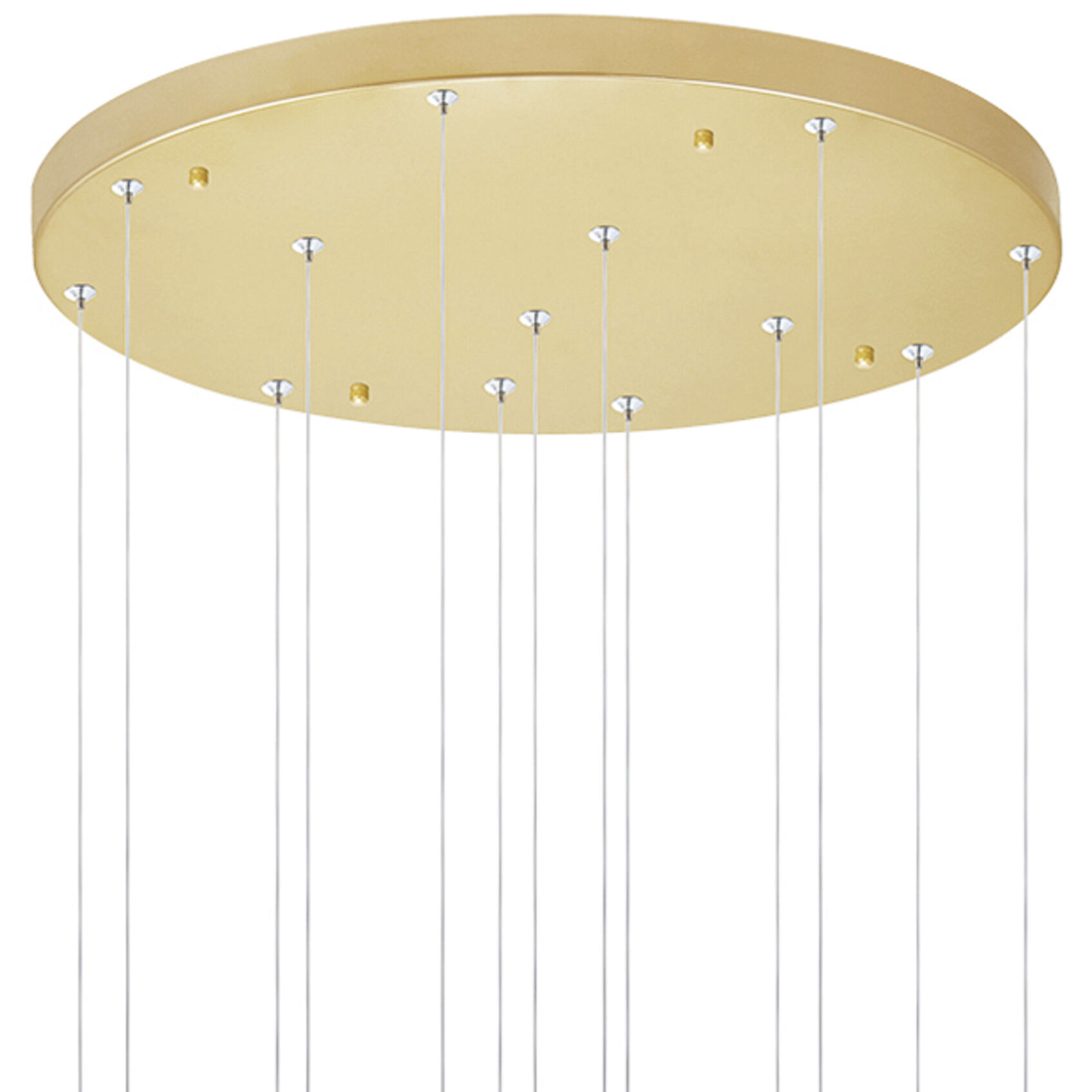 Andes LED 20 inch Satin Gold Multi Light Pendant Ceiling Light