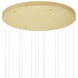 Andes LED 20 inch Satin Gold Multi Light Pendant Ceiling Light