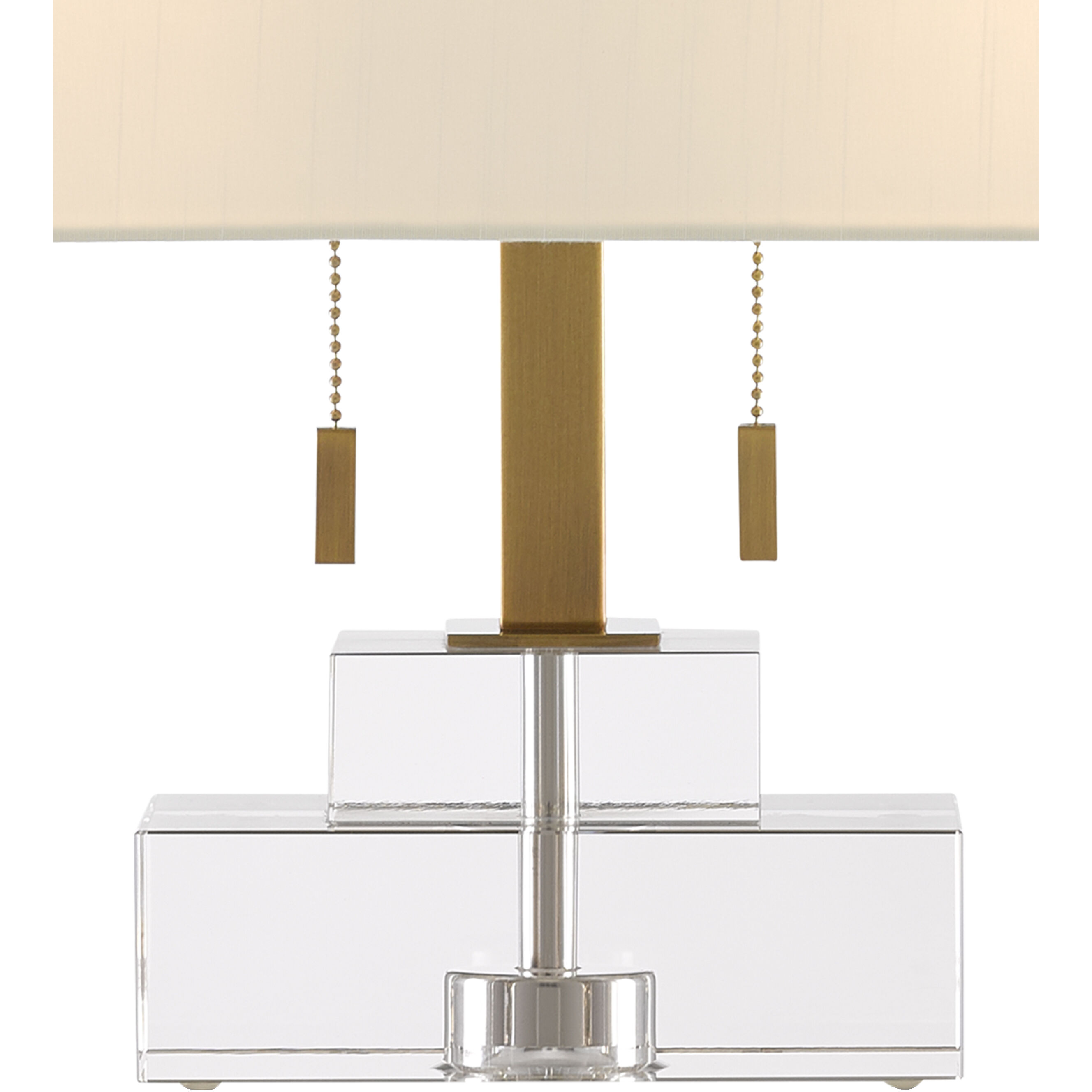 Chiara 14.5 inch 75 watt Clear/Antique Brass Table Lamp Portable Light