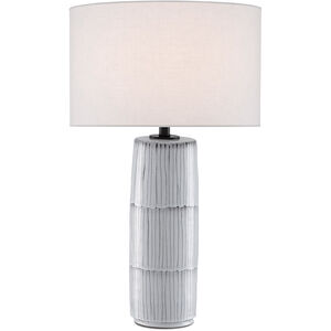 Chaarla 29 inch 150 watt Off White/Gray Table Lamp Portable Light