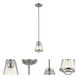Mariner 1 Light 5.5 inch Brushed Nickel Pendant Ceiling Light