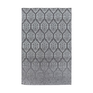 Norval 108 X 72 inch Medium Gray Rugs, Viscose and Wool