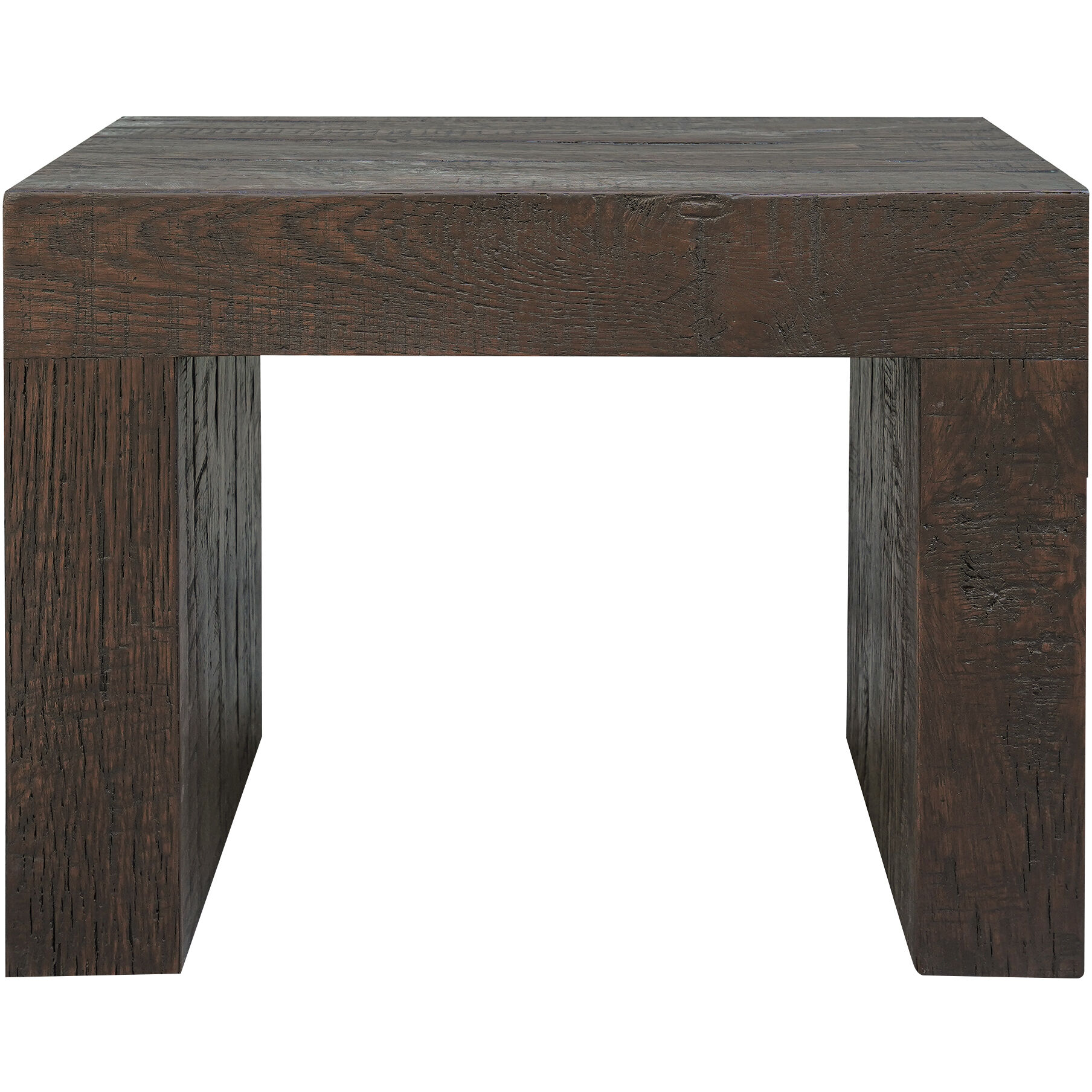 Evander Rustic Brown Dining Bench