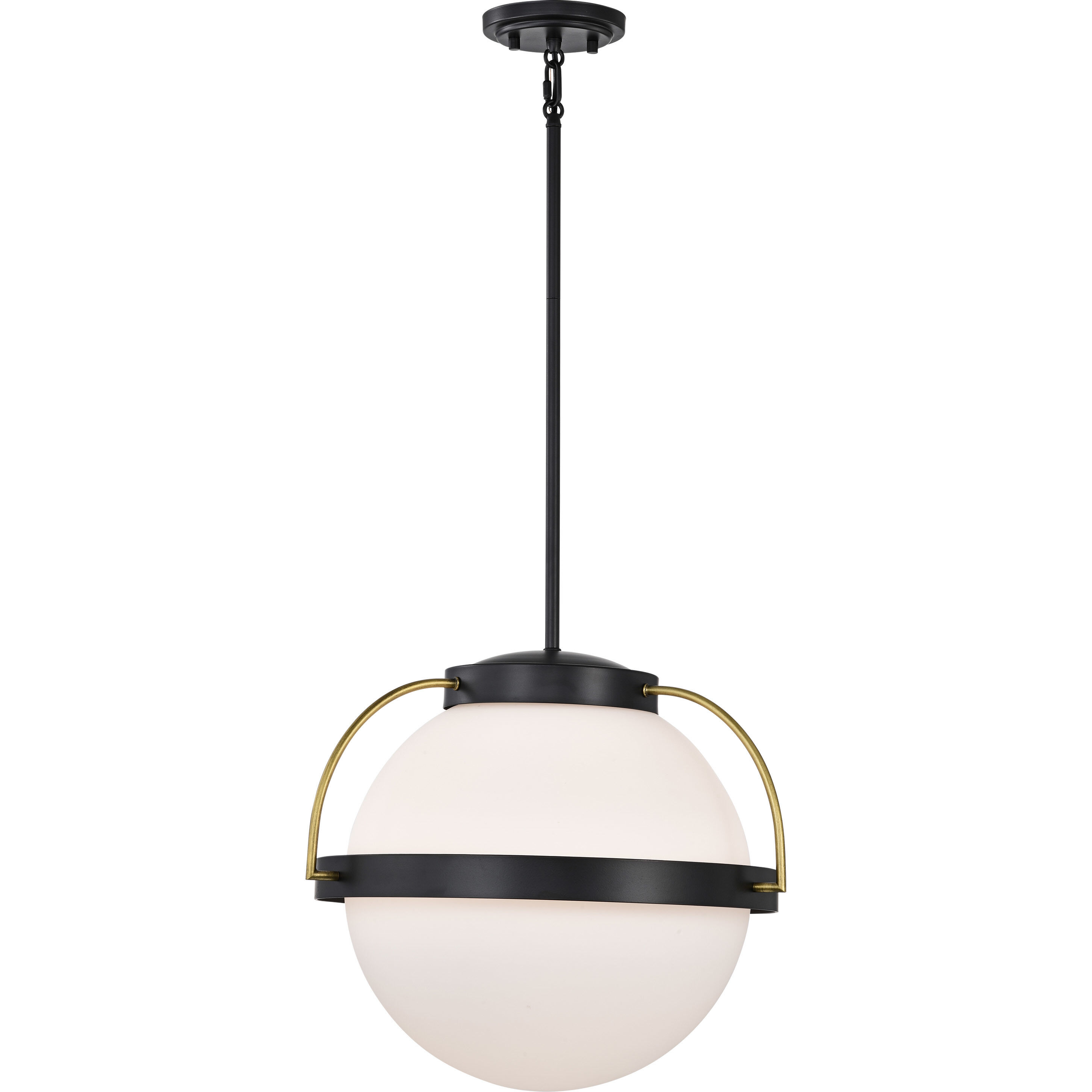 Lakeshore 1 Light 13 inch Matte Black Pendant Ceiling Light