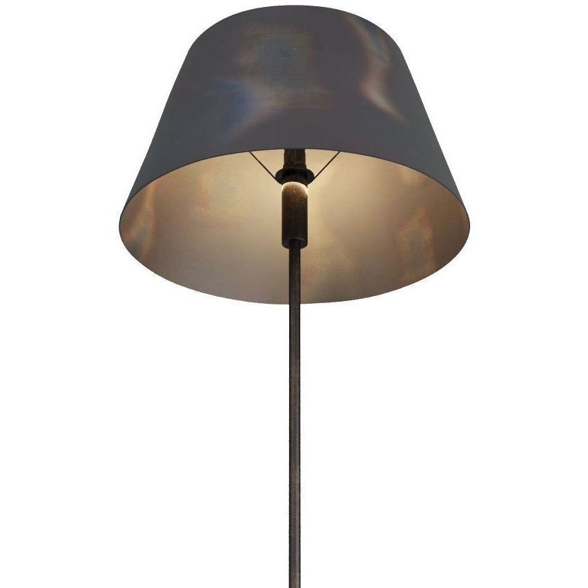 Xena Burnt Iron Floor Lamp Portable Light