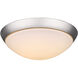 FM LED 13 inch Satin Nickel Flushmount Ceiling Light
