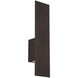 Icon LED 20 inch Bronze Outdoor Wall Light, dweLED