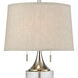 Tribeca 27 inch 60.00 watt Clear with Polished Nickel Table Lamp Portable Light