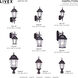 Hamilton 4 Light 95 inch Bronze Outdoor 4 Head Post