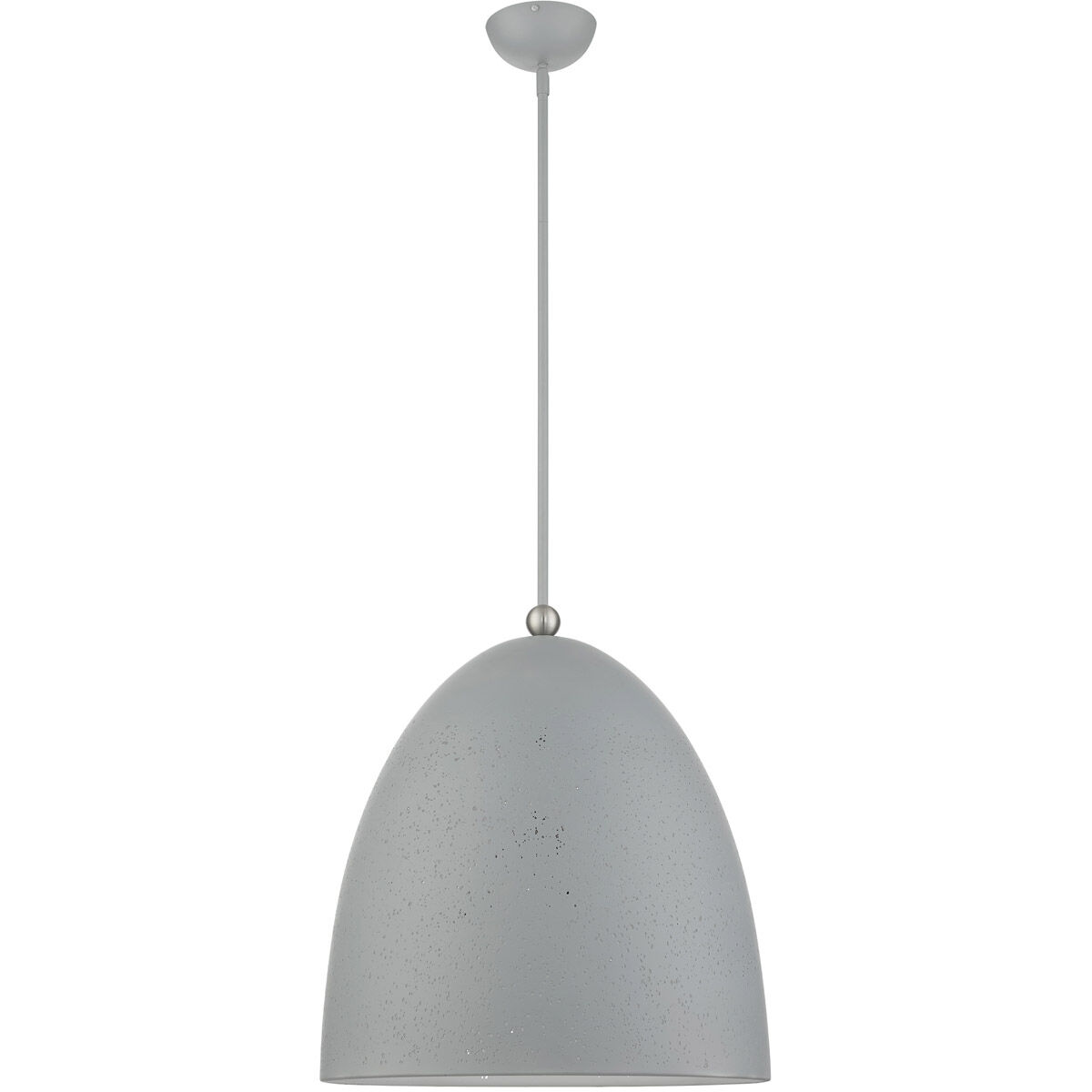 Arlington 3 Light 19 inch Nordic Gray with Brushed Nickel Accents Pendant Ceiling Light