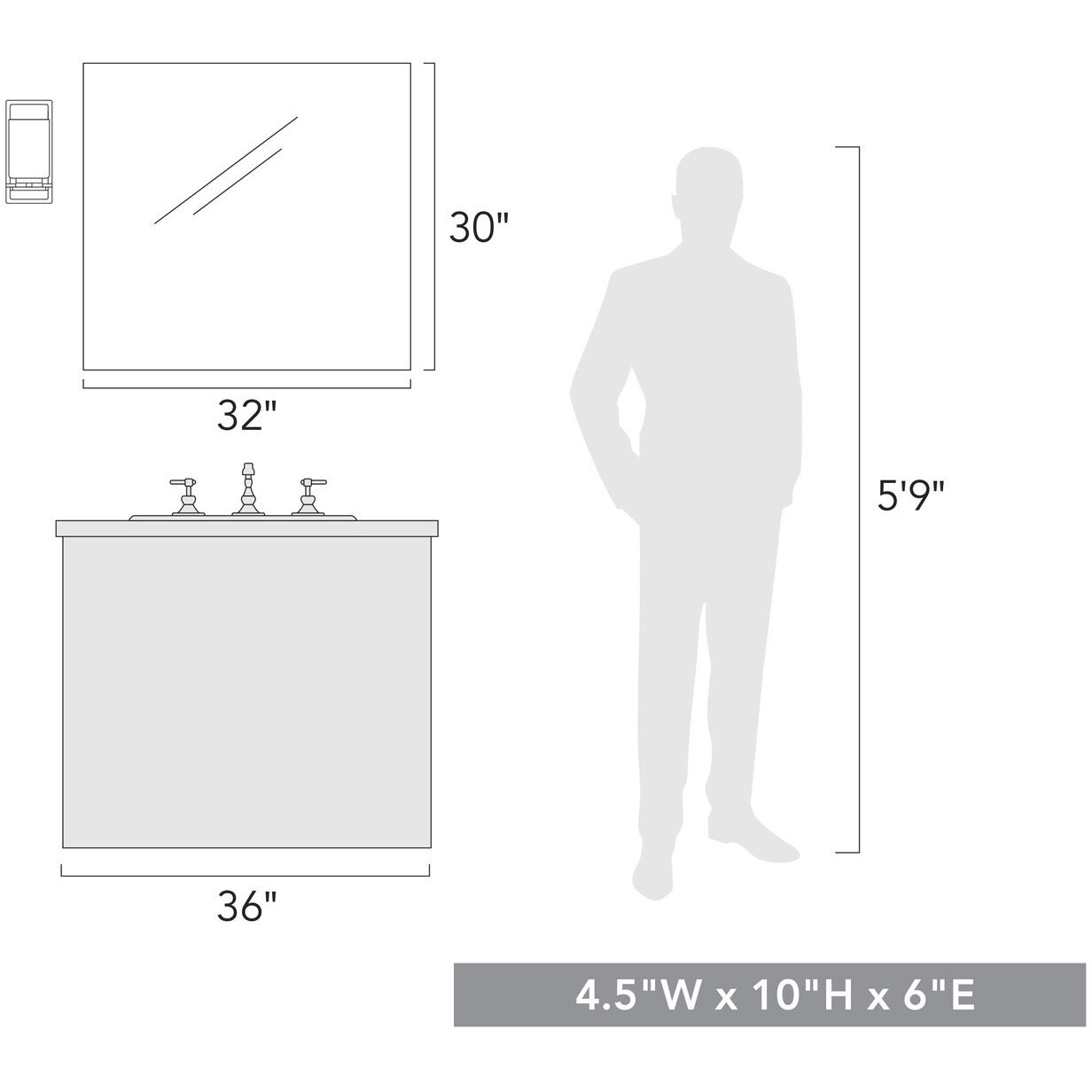 Monroe 1 Light 4.5 inch Matte Black Wall Sconce Wall Light