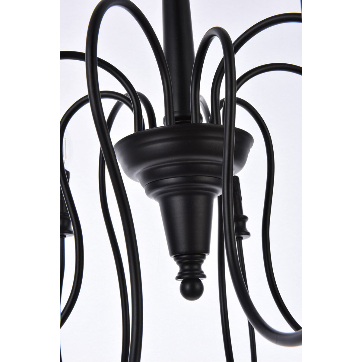 Flynx 9 Light 31 inch Black Pendant Ceiling Light