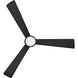 Iver 56 inch Matte Black Fan, Coastal Elements