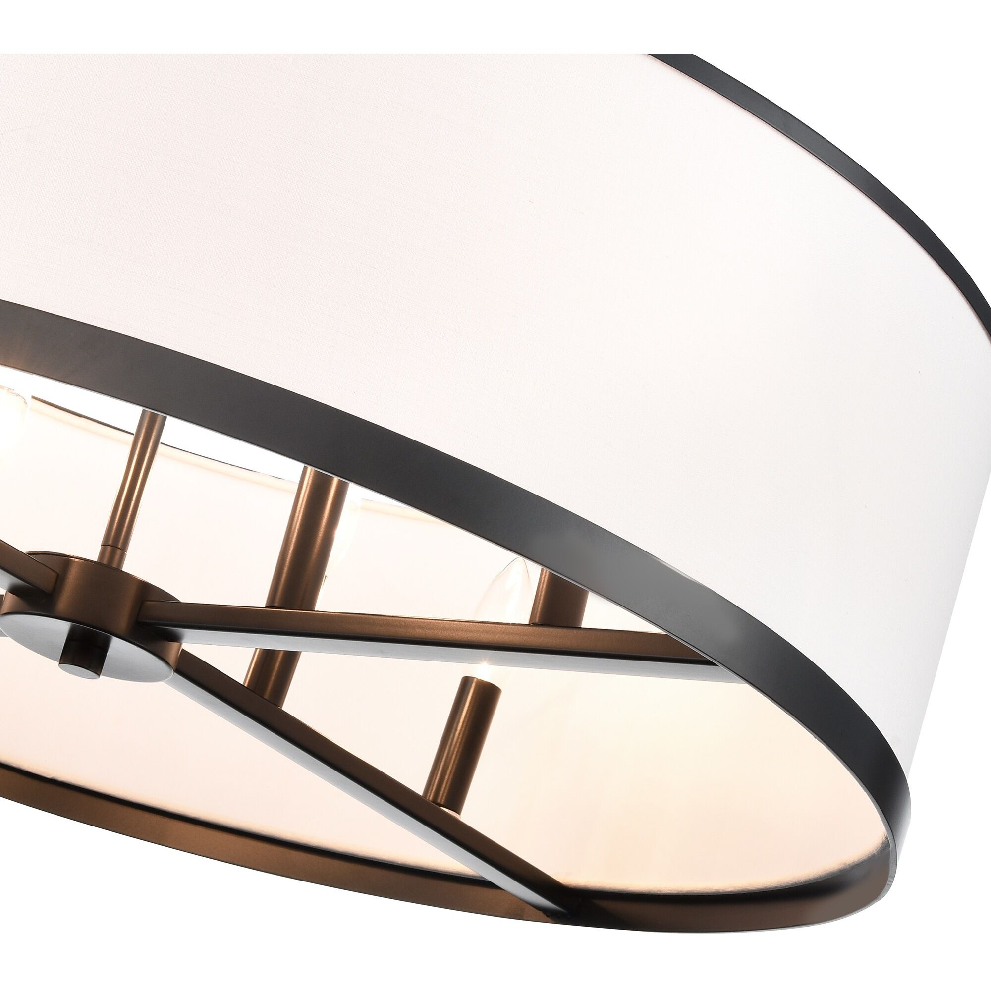 High Street 8 Light 30 inch Black Pendant Ceiling Light