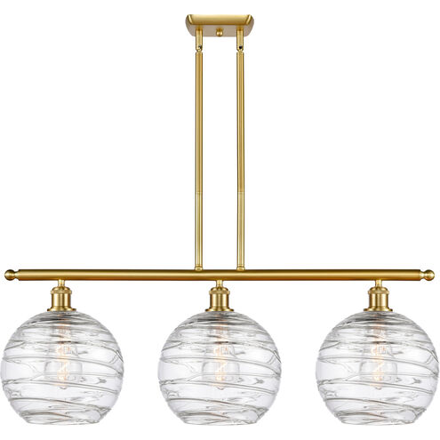 Ballston Deco Swirl LED 36.5 inch Satin Gold Island Light Ceiling Light