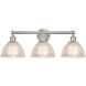 Edison Arietta 3 Light 26 inch Brushed Satin Nickel Bath Vanity Light Wall Light