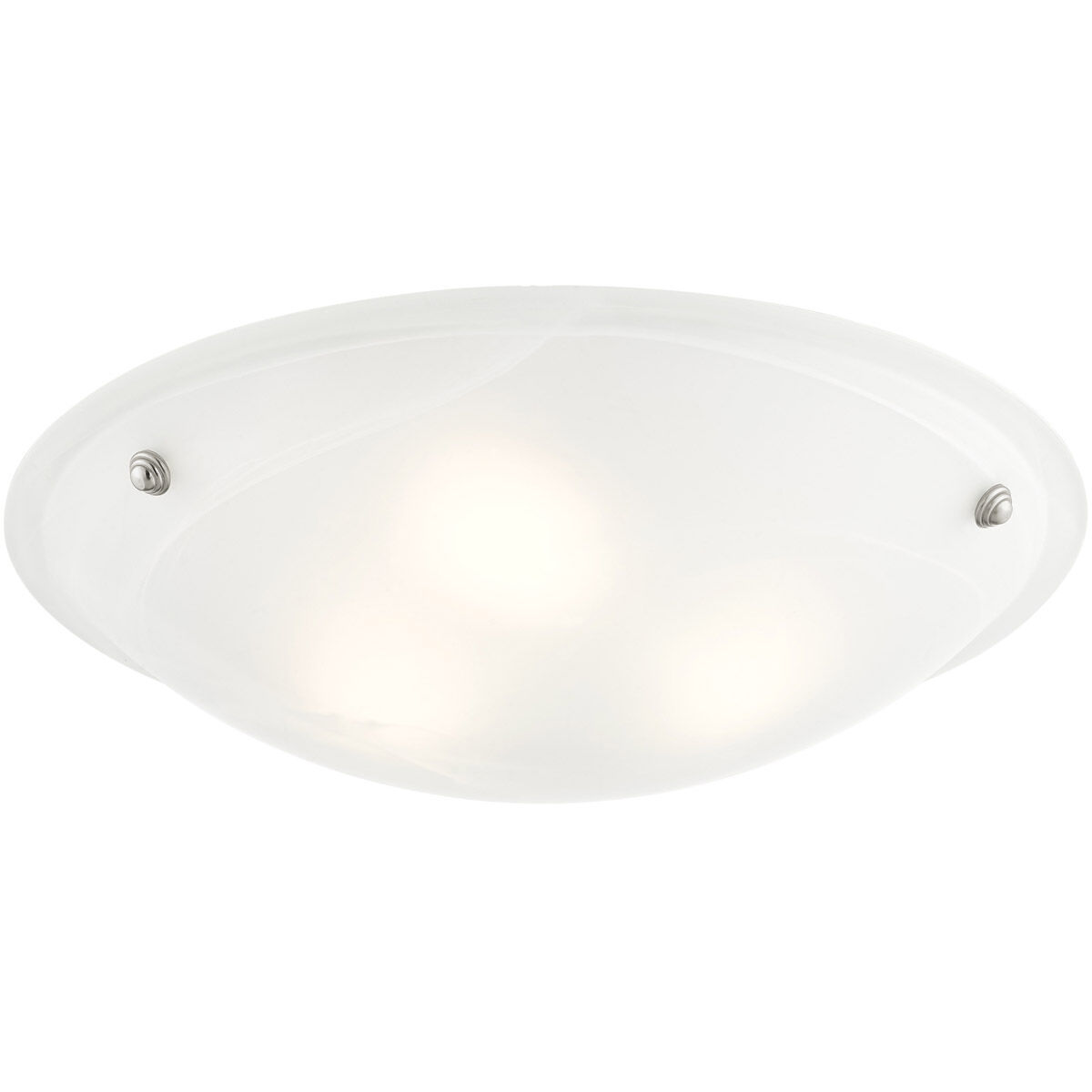 Oasis 3 Light 20 inch Brushed Nickel Semi-Flush Mount Ceiling Light