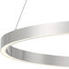 Lunar 32.25 inch Brushed Nickel Pendant Ceiling Light