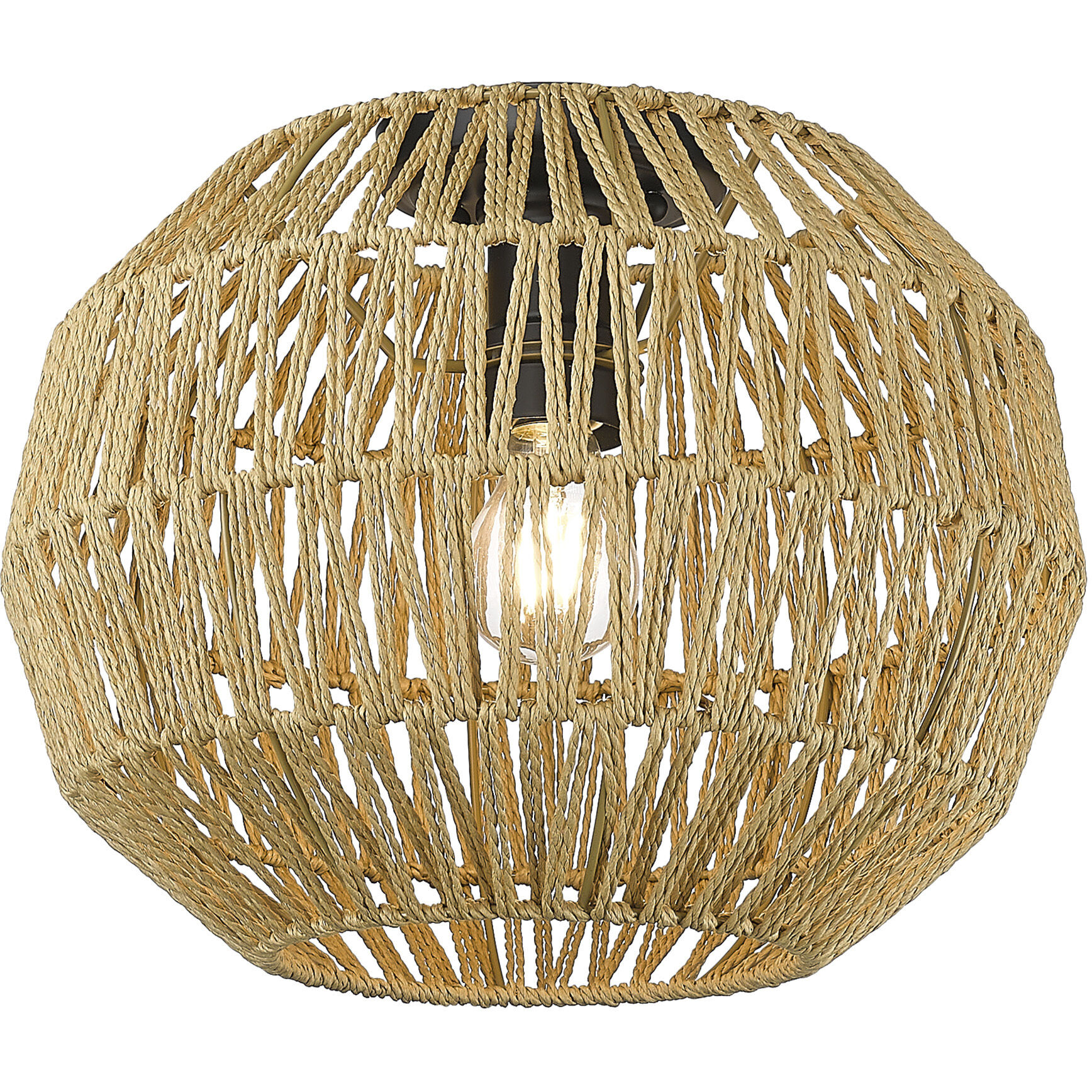 Florence 1 Light 14 inch Matte Black Flush Mount Ceiling Light