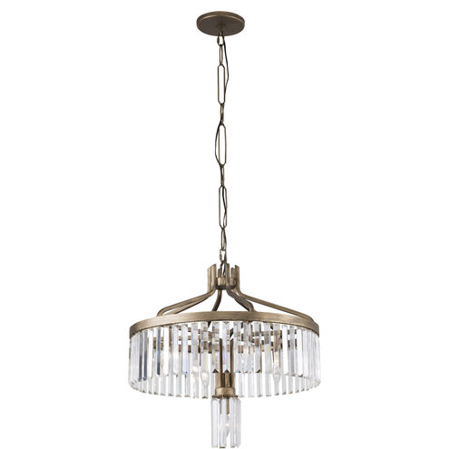 Social Club 7 Light 23.5 inch Havana Gold Pendant Ceiling Light