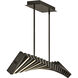 Stitch LED 42 inch Painted Black Oxide Chandelier Ceiling Light