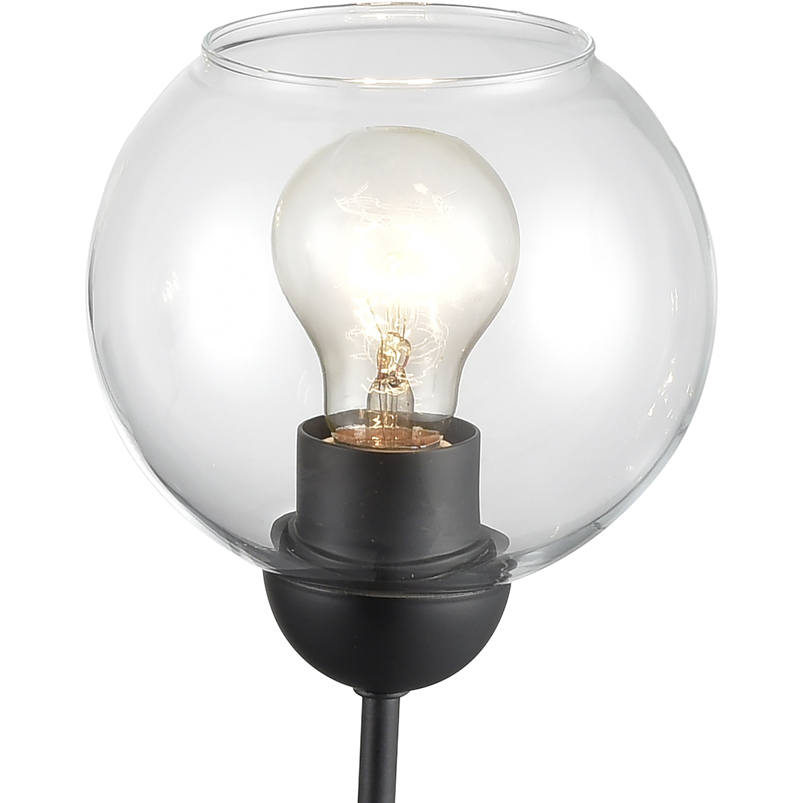 Boman 3 Light 23 inch Matte Black Chandelier Ceiling Light