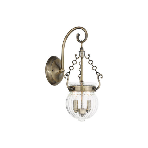 Everett 2 Light 8.5 inch Antique Brass Wall Sconce Wall Light