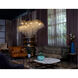 Canada LED 43 inch Gold Chandelier Ceiling Light, Crystal