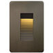Hardy Island Luna 120v 4.00 watt Matte Bronze Landscape Step Light in 2700K, Vertical