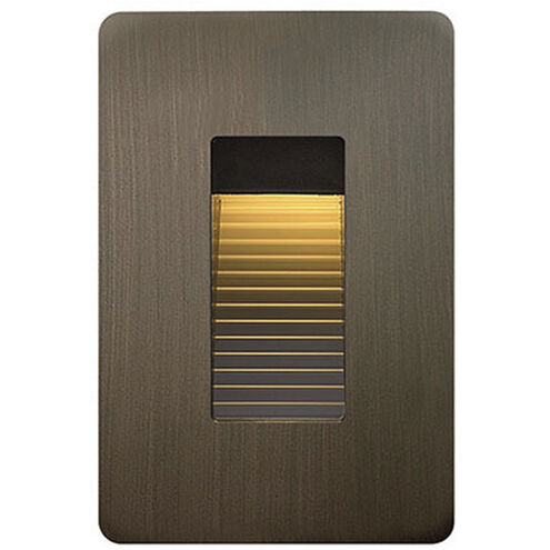 Hardy Island Luna 120v 4.00 watt Matte Bronze Landscape Step Light in 2700K, Vertical